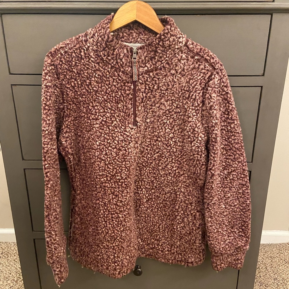 Women’s Fleece Quarter-Zip Pullover, size M